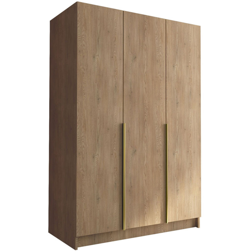foto del prodotto guardaroba closico 198, luminoso legno d oro, 215x150x58cm, porte guardaroba battenti, numero di ripiani 0