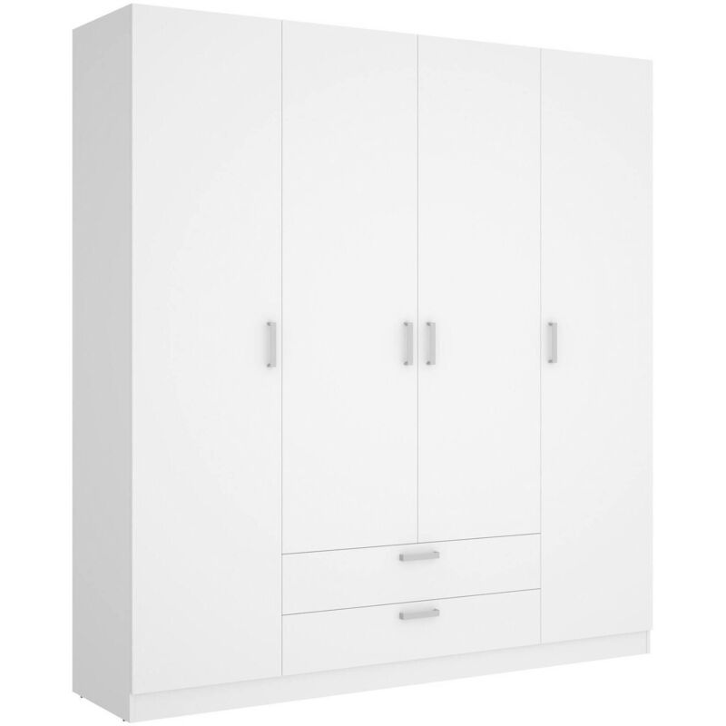 foto del prodotto guardaroba grande acomizza, mobile camera da letto, cabina armadio portabiti, armadio appendiabiti, 200x52 h215 cm, bianco dmora