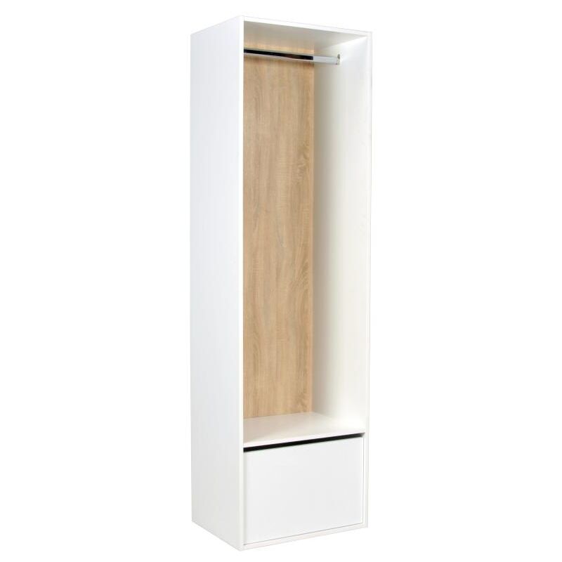 foto del prodotto guardaroba l60 cm bianco e naturale tamoka