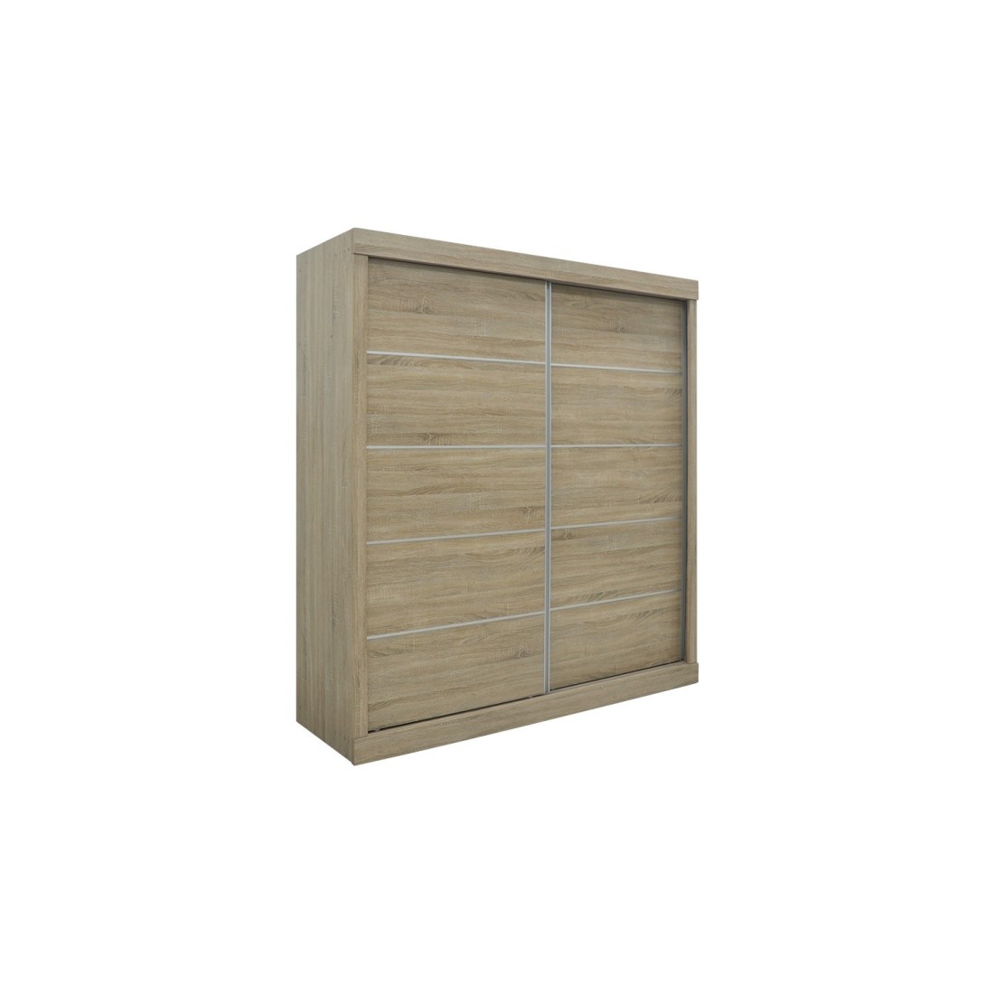 foto del prodotto guardaroba mils, armadio con 2 porte scorrevoli in rovere sonoma, ideale per una camera dal design moderno.