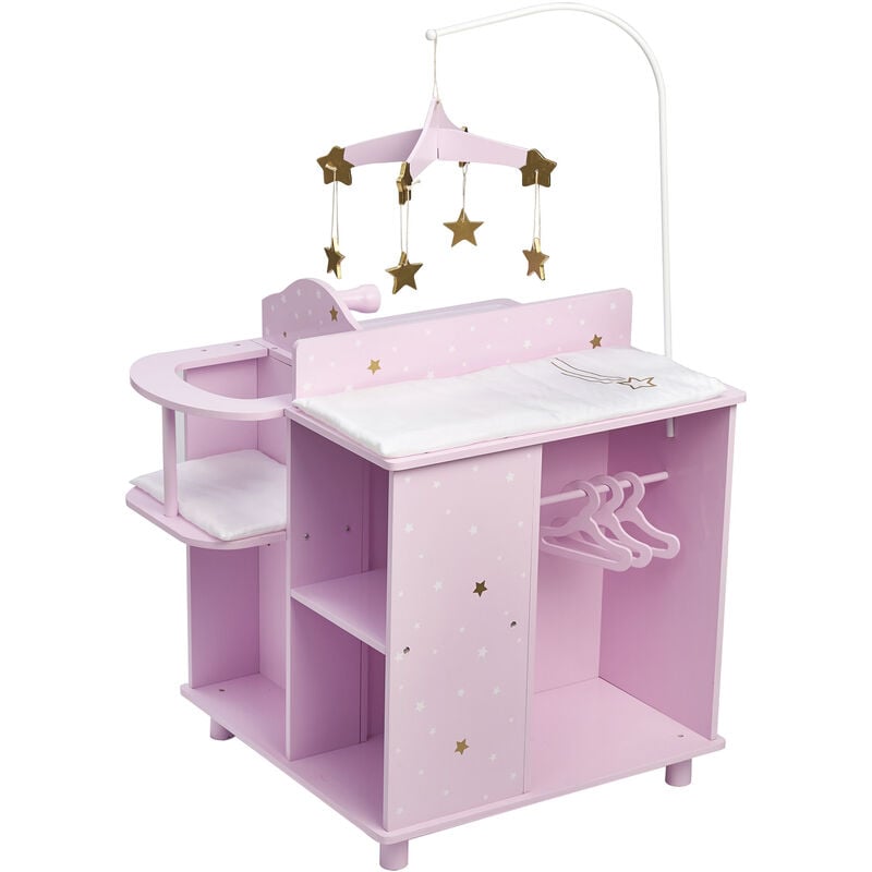 foto del prodotto guardaroba mobili per bambole in legno giochi bimba olivia s world td 0203ap