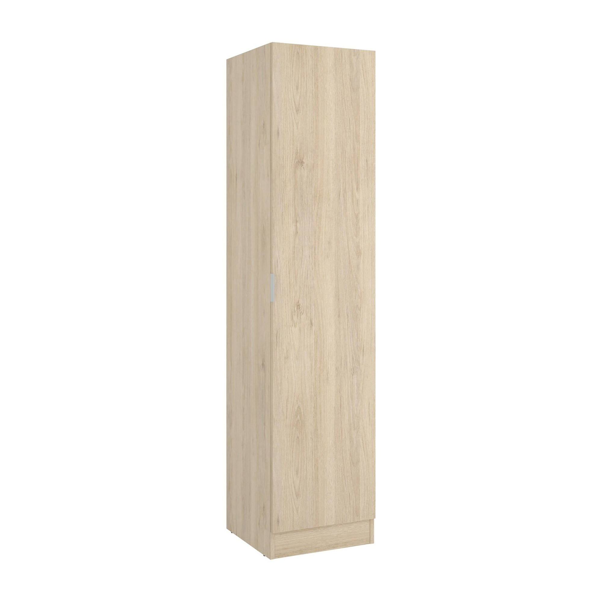 foto del prodotto guardaroba nxy, mobile appendiabiti per camera da letto, armadio a 1 anta singola, 41x52h184 cm, rovere
