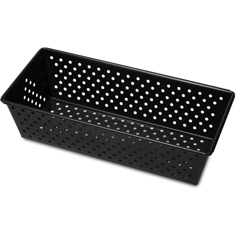 foto del prodotto guardini gardenia, stampo forato per pane 25x11cm, acciaio con rivestimento antiaderente, colore nero