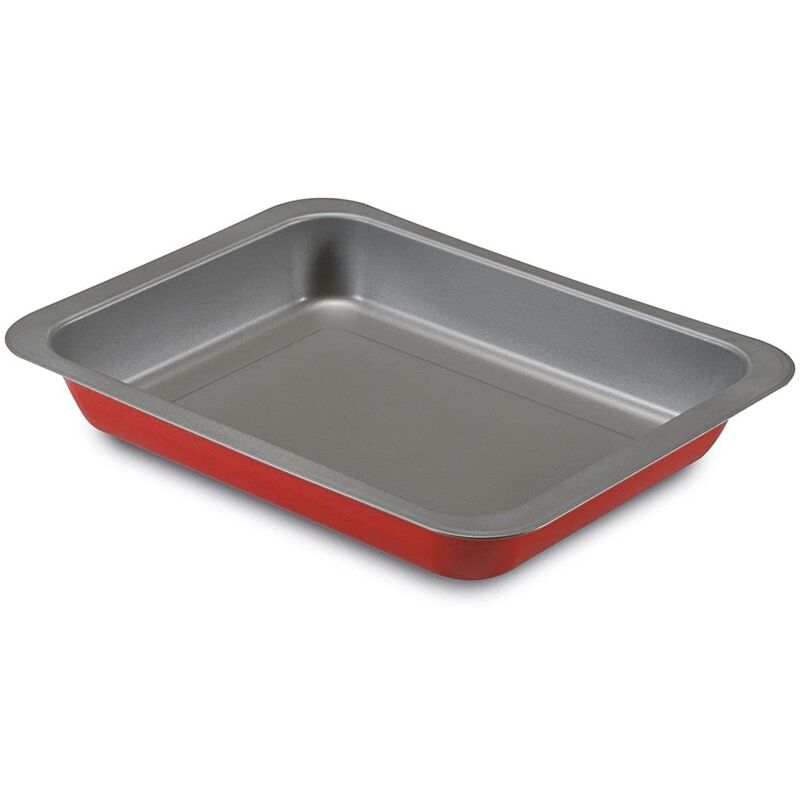 foto del prodotto guardini lasagnera 22x28 cm, acciaio con rivestimento antiaderente, rosso e grigio, made in italy, linea rossana