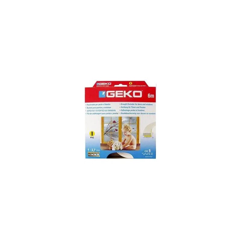 foto del prodotto guarnizione adesiva in schiuma pvc profilo i, 3x6x9mm, bianco.