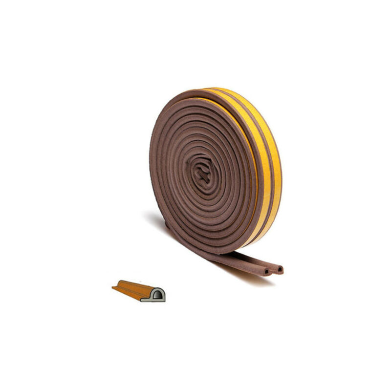 foto del prodotto guarnizione adesiva parafreddo 6 mt paraspifferi porte finestre gomma 0.9 cm