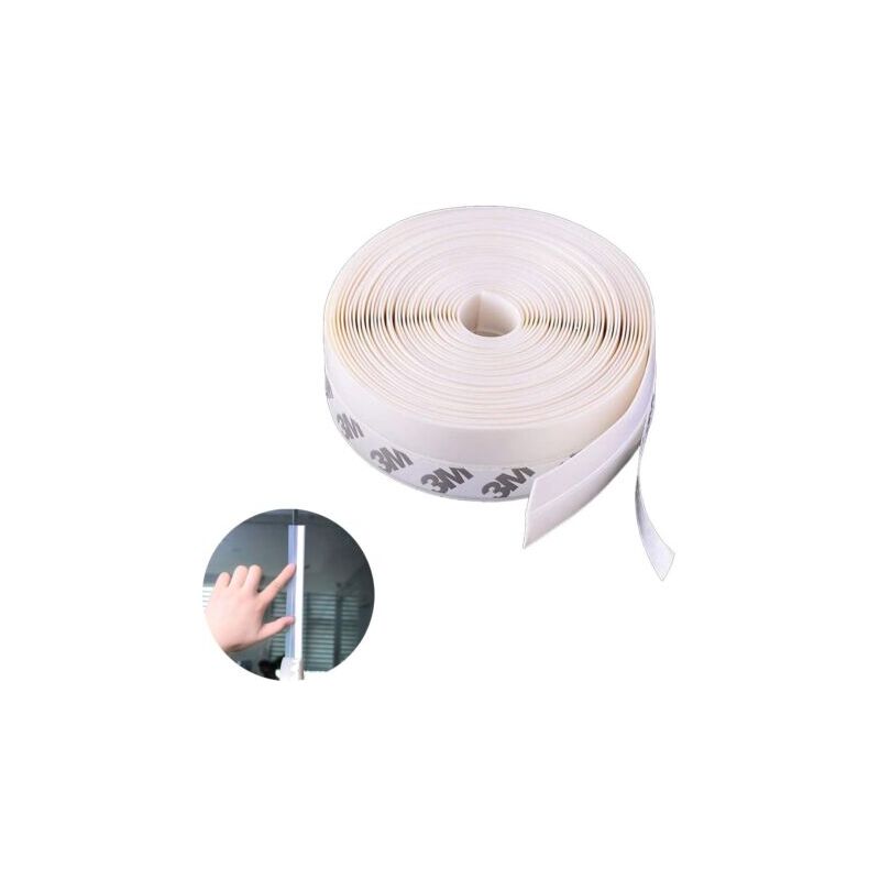 foto del prodotto guarnizione adesiva parafreddo paraspifferi porte finestre bianco 25mm