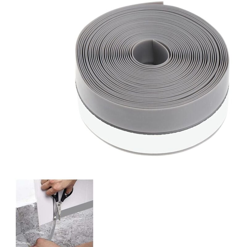foto del prodotto guarnizione adesiva parafreddo paraspifferi porte finestre grigio chiaro 35mm