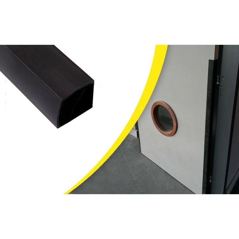 foto del prodotto guarnizione antipizzicamento per porte interne tagliafuoco wattelez 40x40x1400mm nero 604205n