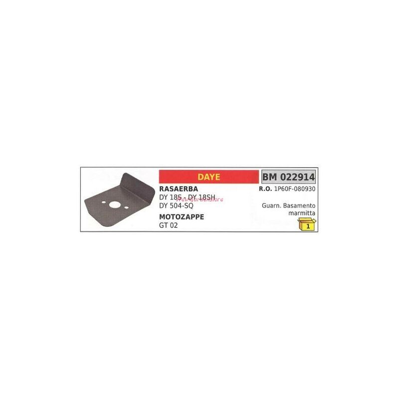 foto del prodotto guarnizione basamento marmitta daye motozappa gt 02 022914