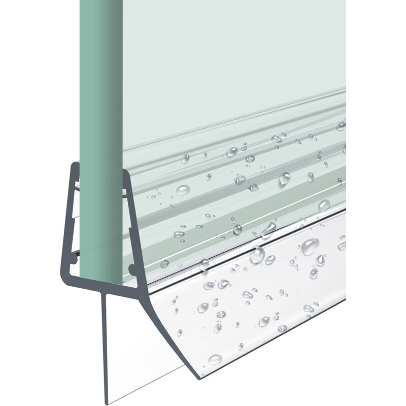 foto del prodotto guarnizione box doccia l 100cm per vetro da 4 6 mm, guarnizioni per evitare l acqua, tagliabile type.3 heilmetz