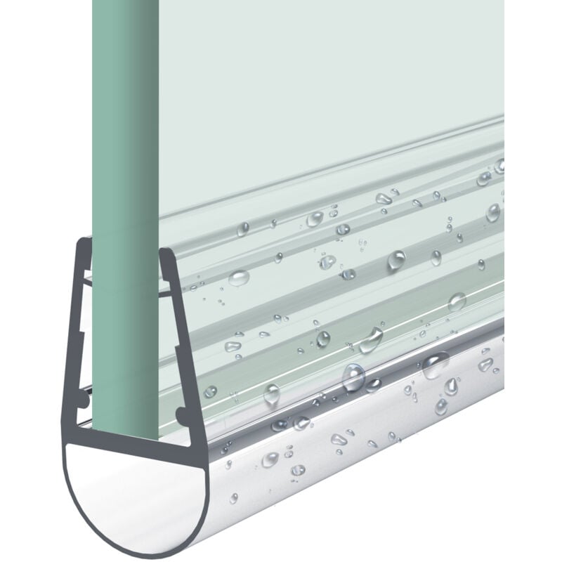 foto del prodotto guarnizione box doccia l 100cm per vetro da 7 8 mm, guarnizioni per evitare l acqua, tagliabile type.1 heilmetz