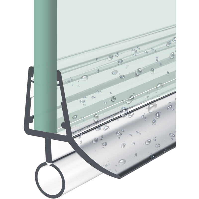 foto del prodotto guarnizione box doccia l 80cm per vetro da 7 8 mm, guarnizioni per evitare l acqua, tagliabile type.2 heilmetz