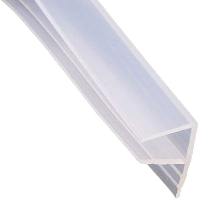 foto del prodotto guarnizione box doccia profilo f ricambio silicone trasparente 12mm 2mt 74237