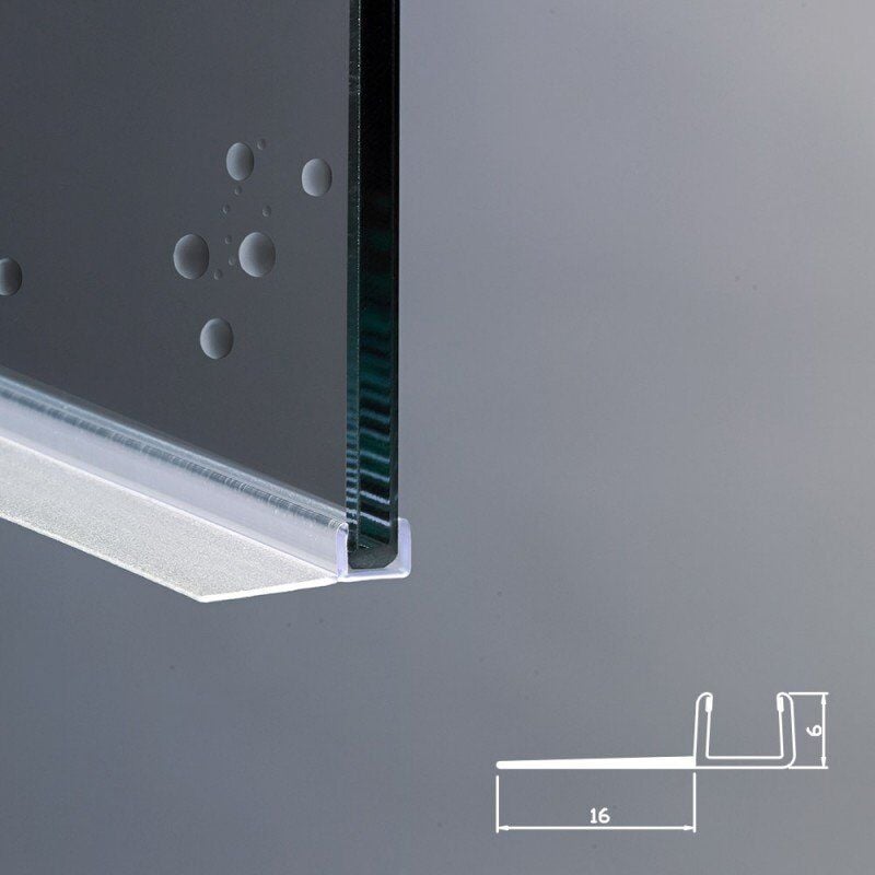 foto del prodotto guarnizione box doccia ricambio verticale vetro 6mm ec 16 409