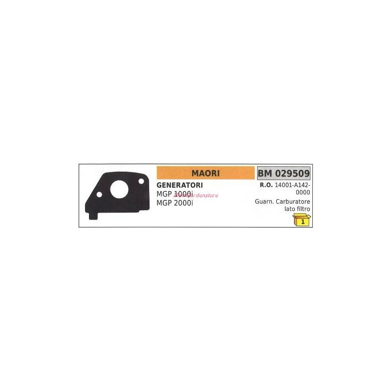 foto del prodotto guarnizione carburatore lato filtro maori generatore mgp 1000i 2000i 029509