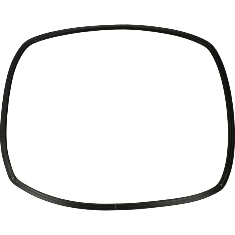 foto del prodotto guarnizione compatibile con indesit cg65sg3x, cg65sg5x, ci55va, ci55vi, cg64sg37x, cg65sg1x - 43x32x0,8 cm, con ganci angolari nero - vhbw