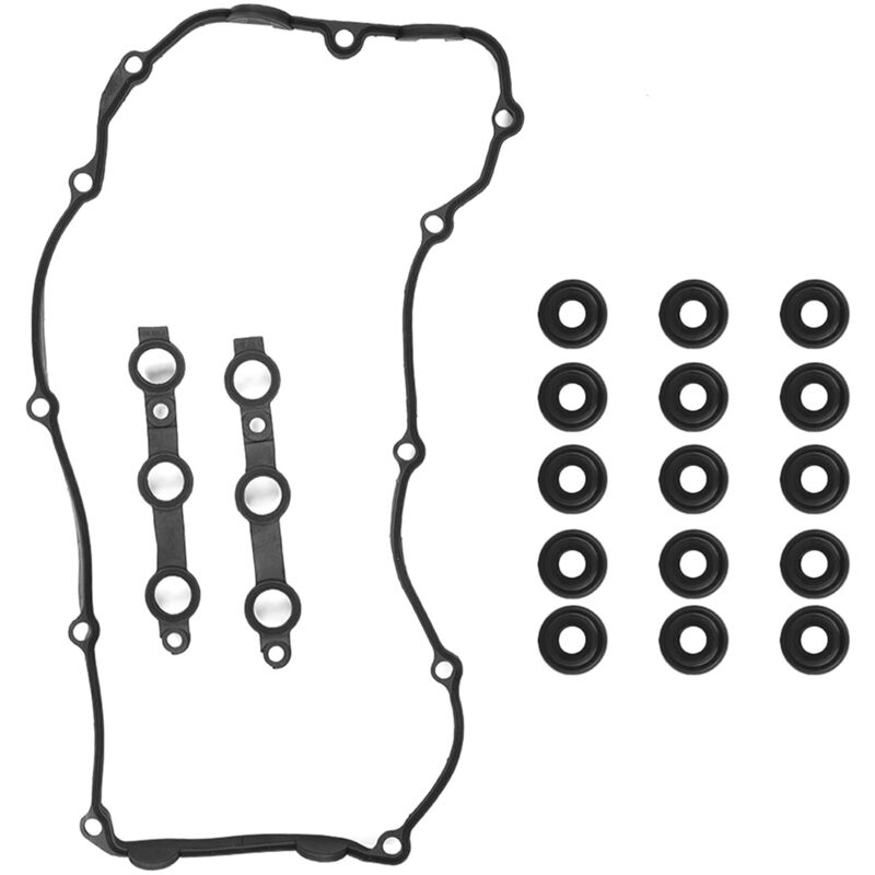 foto del prodotto guarnizione coperchio valvola, gomma acm 11129070990 buone prestazioni di tenuta resistente al calore per la sostituzione di accessori per auto serie