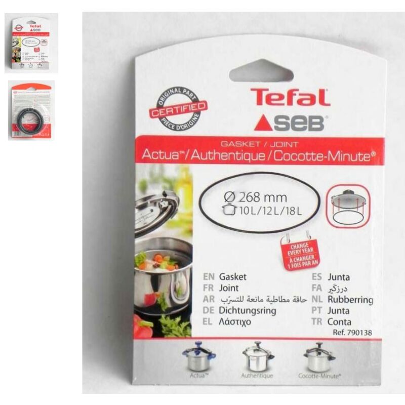foto del prodotto guarnizione del coperchio 10 18l alluminio pentole a pressione seb 424495201200214241