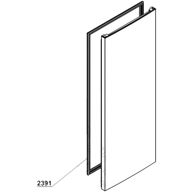 foto del prodotto guarnizione della porta parte frigorifero codice 2391 frigorifero, congelatore beko 4354881