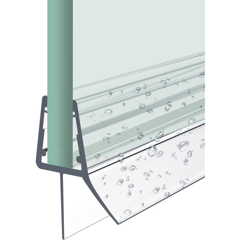 foto del prodotto guarnizione doccia, guarnizione porta doccia di ricambio da 100 cm per porte doccia con spessore del vetro da 4 a 6 mm heilmetz