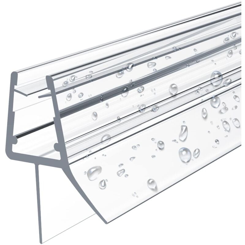 foto del prodotto guarnizione doccia per vetro 4 6 mm, 1000 mm, doppie porte, pvc, stile c emke