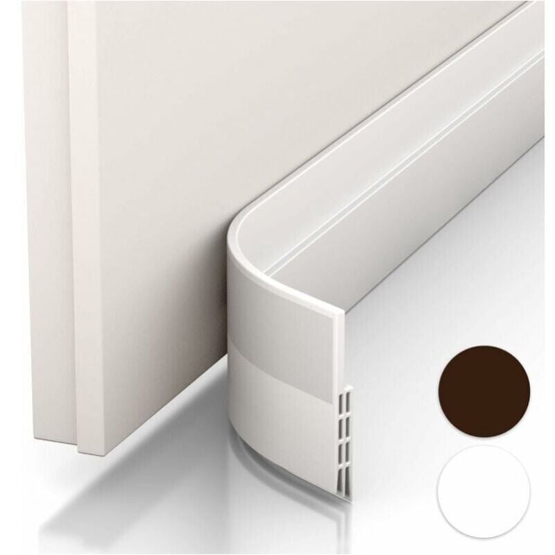 foto del prodotto guarnizione e paraspifferi per porta bianca nuova guarnizione isolante antispiffero facile da installare , ideale per isolare da freddo, rumore e