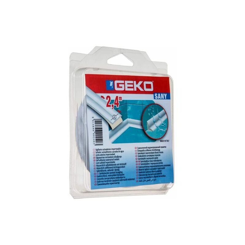 foto del prodotto guarnizione geko sanibord 22 mm x 2,4 m bianco
