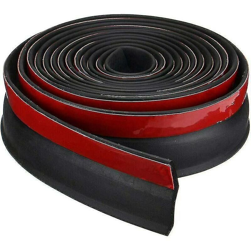 foto del prodotto guarnizione in gomma universale fai da te per soglia inferiore della porta del garage, guarnizione di ricambio per barriera antiallagamento per porte da garage, lunghezza dell'isolamento 2,5 m, spesso