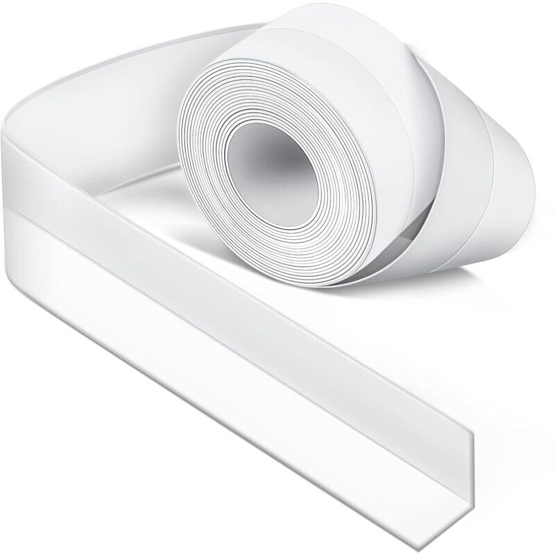foto del prodotto guarnizione in silicone bianco per bagno, guarnizione per vasca da bagno, nastro sigillante, antimuffa e impermeabile, nastro adesivo morbido adatto