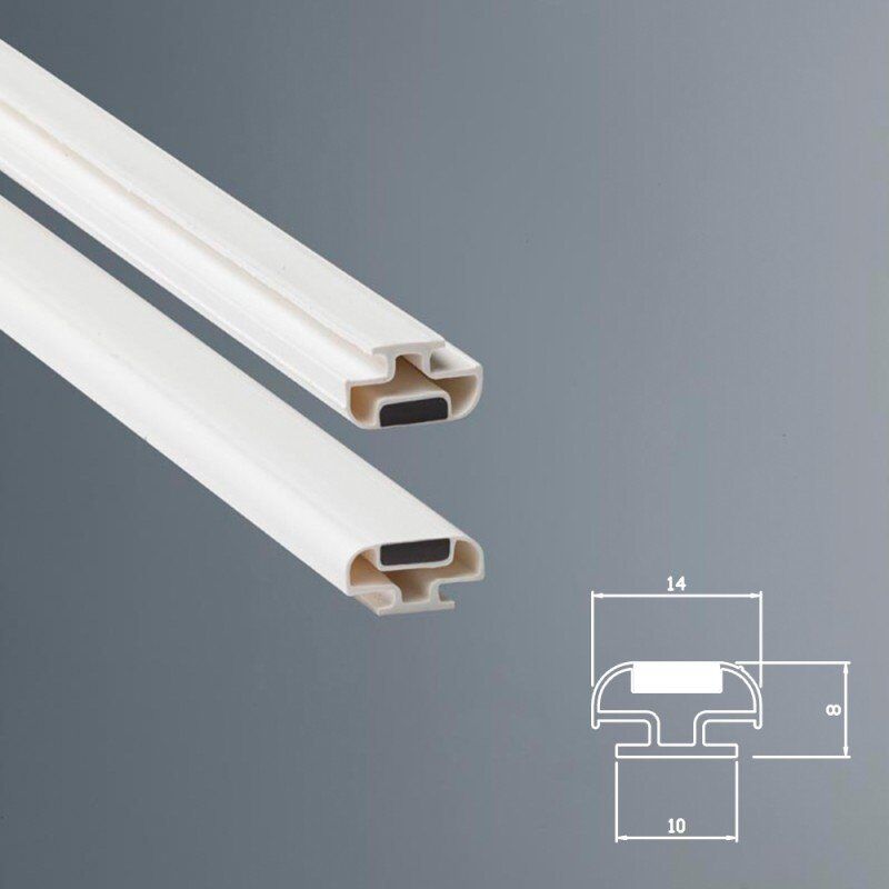 foto del prodotto guarnizione magnetica box doccia in gomma ec mag 01 33 kit 2 pezzi grigio