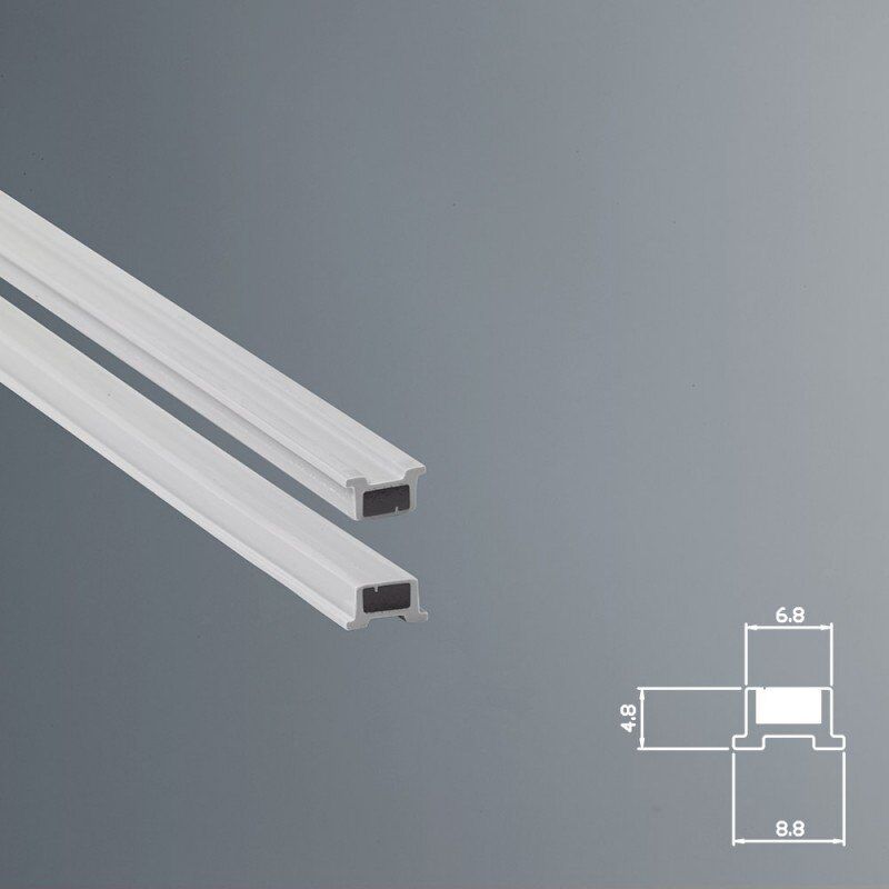 foto del prodotto guarnizione magnetica box doccia in gomma ec mag 067 kit 2 pezzi bianco