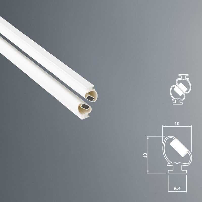 foto del prodotto guarnizione magnetica box doccia in gomma ec mag 2601 bianco