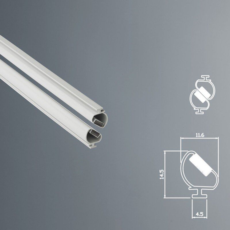 foto del prodotto guarnizione magnetica box doccia in gomma ec mag 3322 grigio