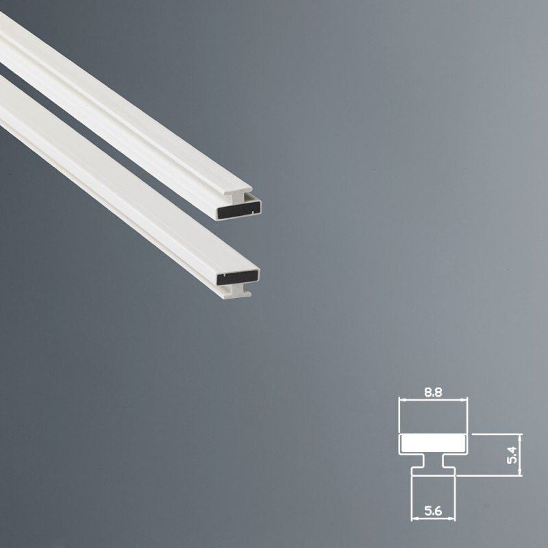 foto del prodotto guarnizione magnetica box doccia in gomma ec mag 3612 kit 2 pezzi bianco