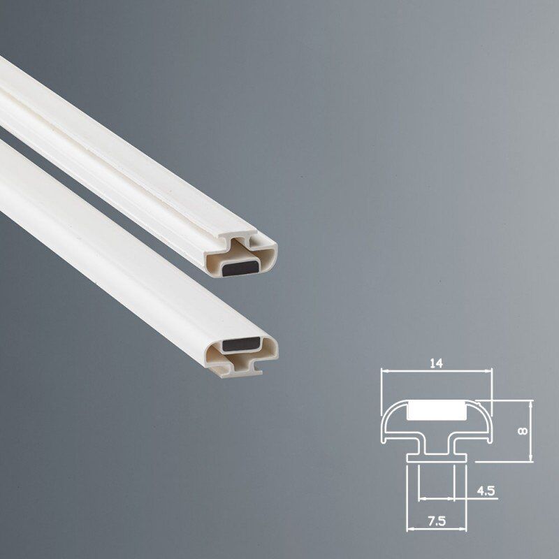 foto del prodotto guarnizione magnetica box doccia in gomma ec mag 57 33 kit 2 pezzi grigio