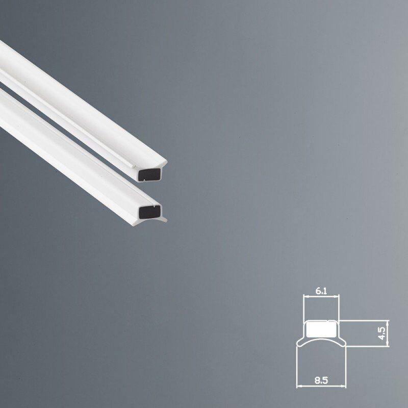 foto del prodotto guarnizione magnetica box doccia in gomma ec mag 5771 kit 2 pezzi bianco