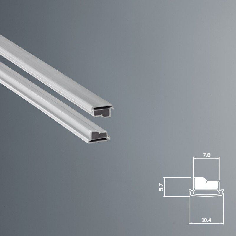 foto del prodotto guarnizione magnetica box doccia in gomma ec mag 6771 kit 2 pezzi grigio