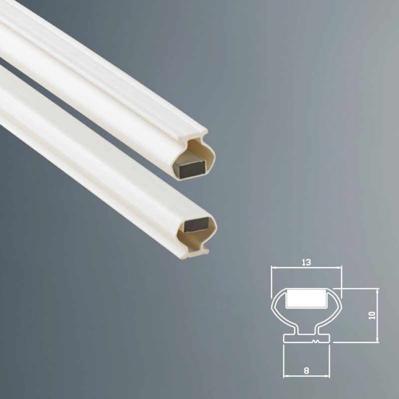 foto del prodotto guarnizione magnetica box doccia in gomma ec mag 8 dc kit 2 pezzi bianco