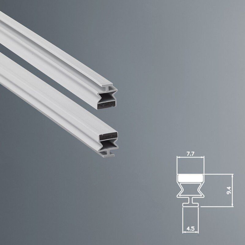 foto del prodotto guarnizione magnetica box doccia in gomma ec mag 8152 kit 2 pezzi bianco