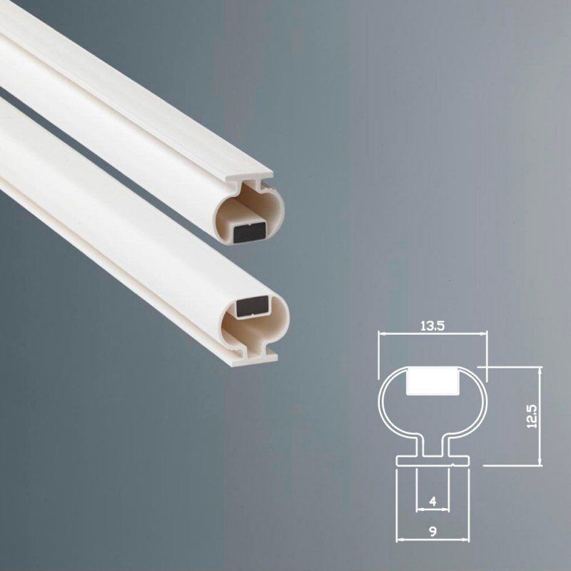 foto del prodotto guarnizione magnetica box doccia in gomma ec mag 9 53 kit 2 pezzi grigio