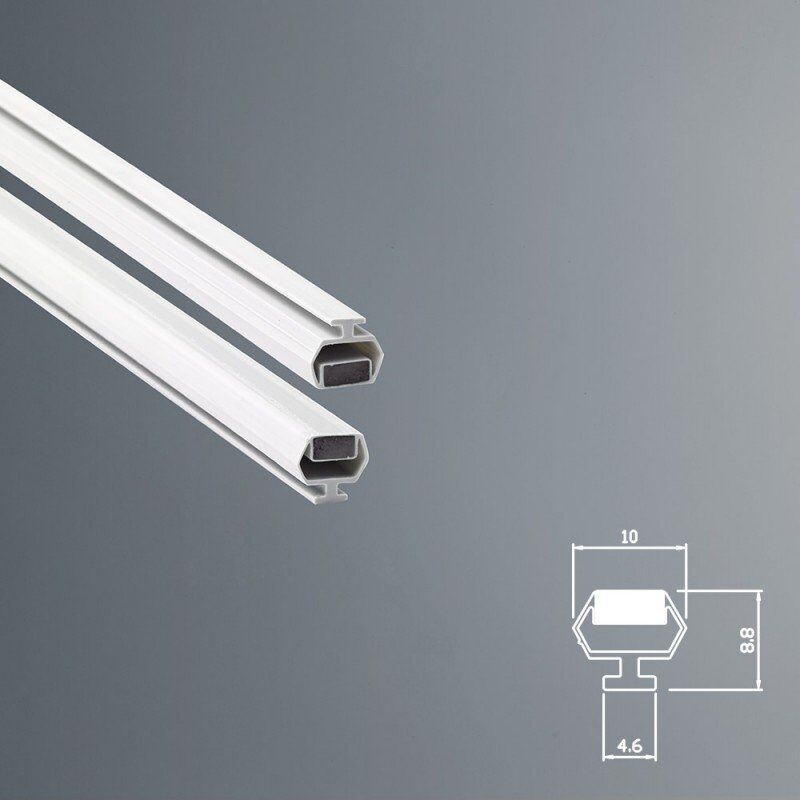 foto del prodotto guarnizione magnetica box doccia in gomma ec mag r43 kit 2 pezzi bianco