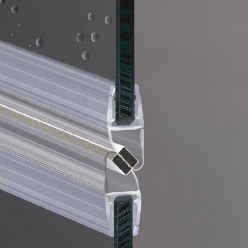foto del prodotto guarnizione magnetica box doccia profilo vetro 6mm 8mm ec 1412 kit 2 pezzi
