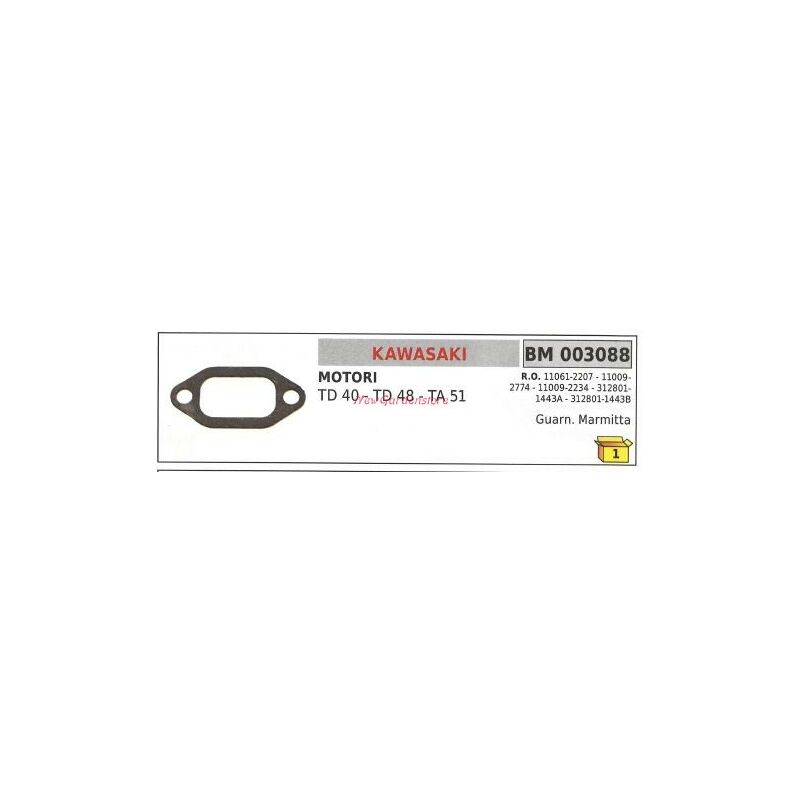 foto del prodotto guarnizione marmitta kawasaki decespugliatore td 40 48 003088