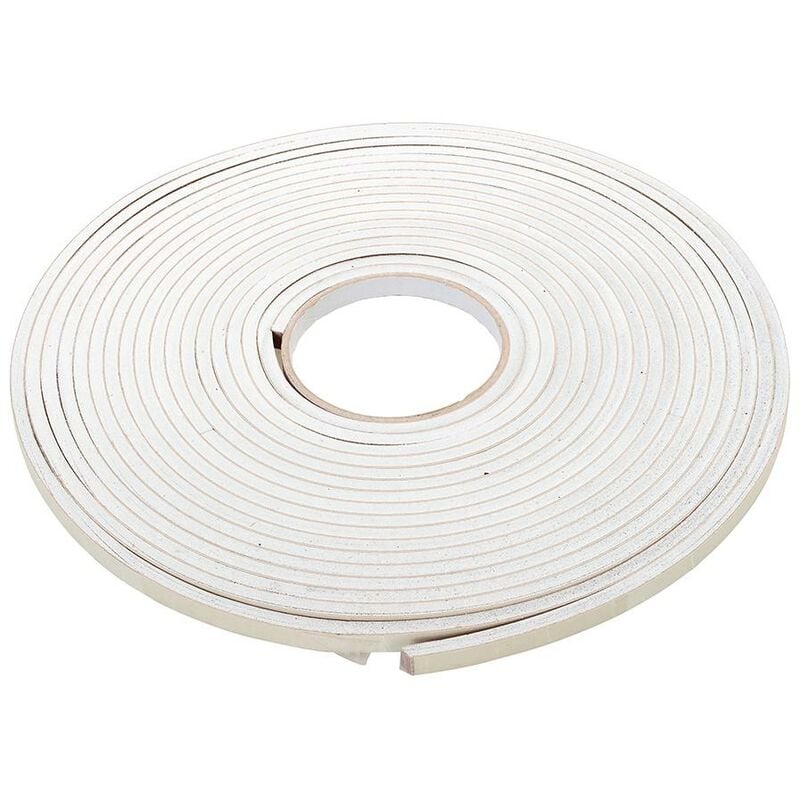foto del prodotto guarnizione paraspifferi autoadesiva in schiuma eva 3-8 mm 10,5 m, bianco