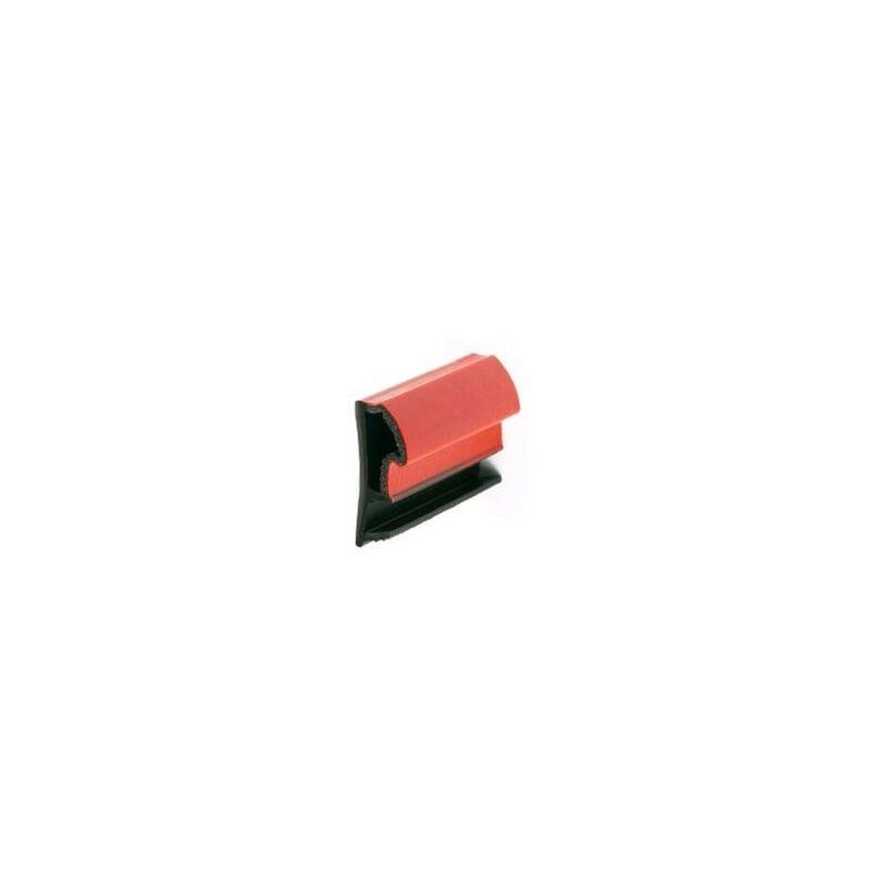 foto del prodotto guarnizione per anta kiso scanalatura 4 mm battuta 12 mm 250 m dp 412 tpe nero