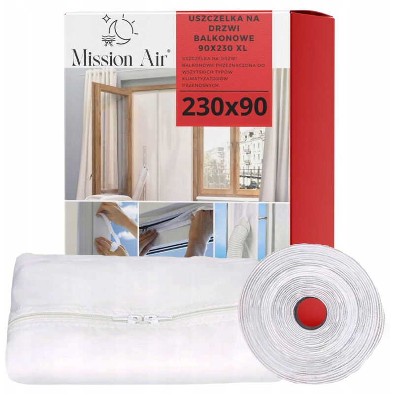 foto del prodotto guarnizione per finestra del condizionatore d aria per porte balcone 230x90 cm xl
