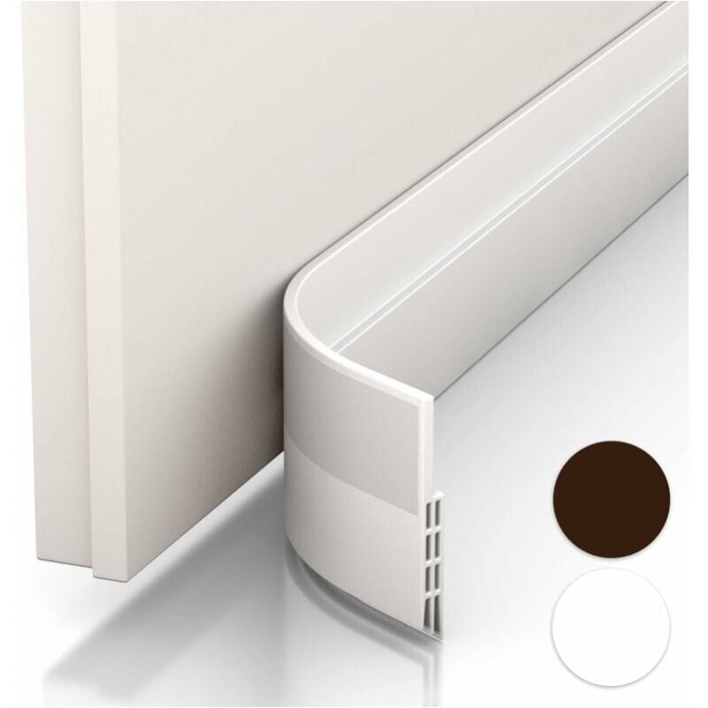 foto del prodotto guarnizione per porta e paraspifferi nuovo fondo porta isolato rapido da installare , ideale per isolare da freddo, rumore e umidit 1 x bianco 