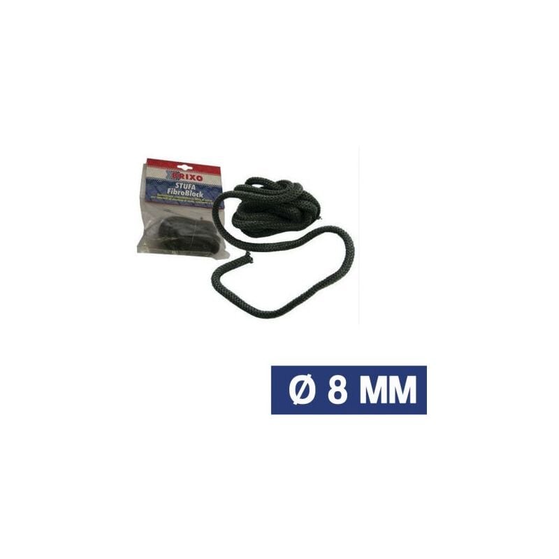 foto del prodotto guarnizione ricambio stufa stufe pellet camino termica isolante ignifuga 29970v d.8 x 2,5 mt 22615 