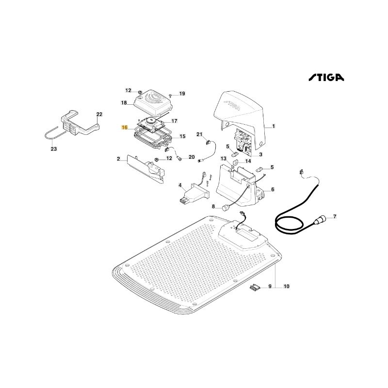 foto del prodotto guarnizione scatola robot rasaerba modelli a1000 originale stiga 122280005 0